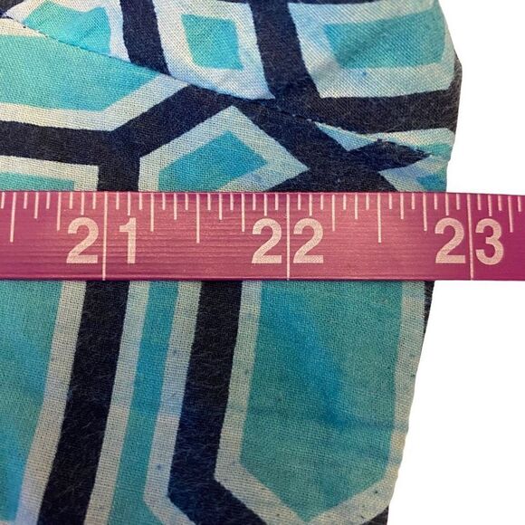 Simply Southern‎ Teal, Navy, and White Tunic with Pink Trim Size Large - Picture 12 of 14